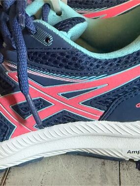 ASICS Women's Navy with Coral Accent Running Shoes